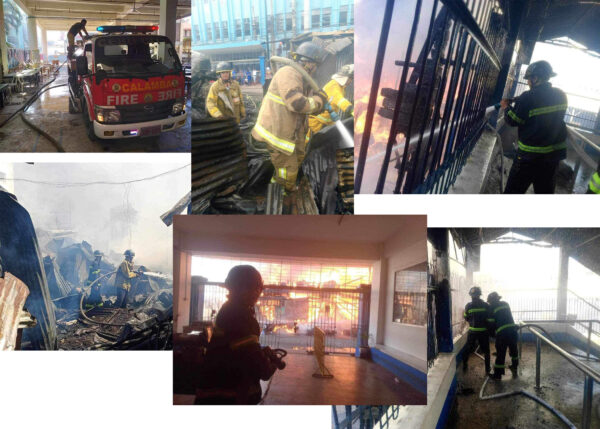 Barangay Fire Volunteers Help Extinguish Fire Located in Barangay Pahina Central