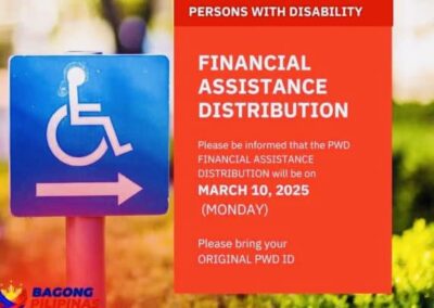 Calamba PWDs Receives Financial Assistance