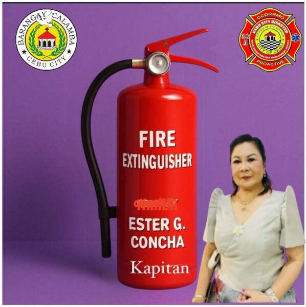 Barangay Calamba and CDRRMO donates Fire Extinguishers